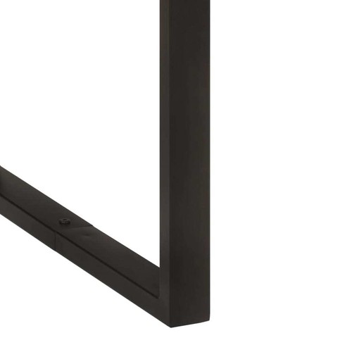 Stylish Dining Table 180cm Solid Acacia Wood Top Steel Legs Rustic Furniture - Picture 4 of 12