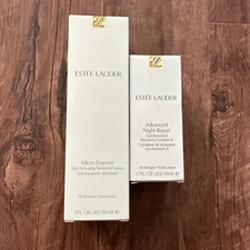 NIB Estee Lauder Advanced Night Repair 1.7 Fl. Oz. AND Micro Essence 5 Oz.
