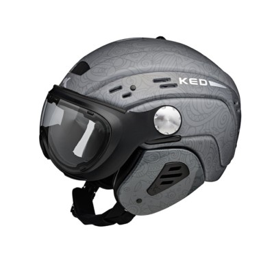 Skihelm mit Visier KED Major Visor Anthracite L 58 bis 62 cm