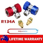 <!--F#f_0-->Pair R134A Quick Connector Adapter Coupler Auto A/C Manifold Gauge Low&High HVAC<!--F/-->