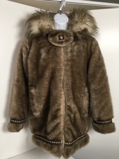 Vintage Hansa Branta By Stearns Faux Fur Aztec Parka Women’s Small Goose Down