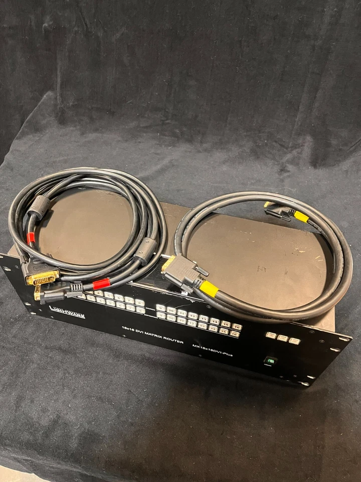 Lightware Visual Design MX16x16DVI-Plus 16x16 DVI-D Matrix Router w/ 2 cables - Image 3 of 4