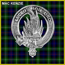 MacKenzie Scottish Clan Badge, Pewter