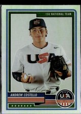 2023 Panini USA Baseball Stars & Stripes #24 Andrew Costello Silver