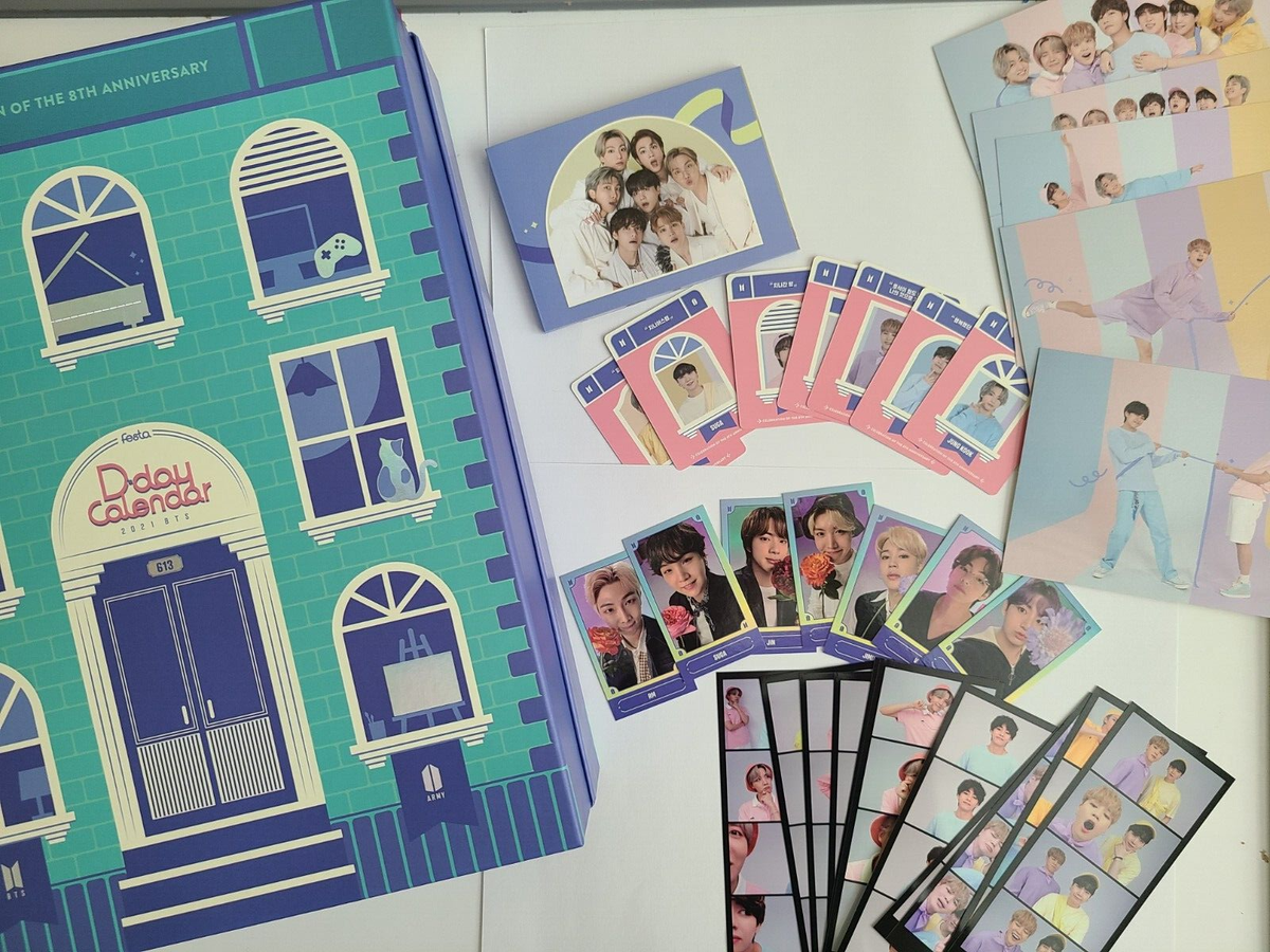 アイドル BTS Dday Calendar 2021 BTS Bangtan FESTA D-DAY Calendar 2021 Photocard D2. Official