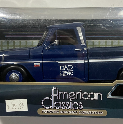 New! Motormax Showcasts 73355 1966 Chevy C10 Fleetside Pickup Blue 1:24 NEW! - Picture 2 of 4