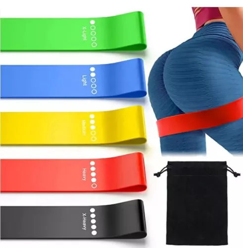 5er Set Fitnessbänder Widerstandsbänder Gymnastikband Sport Resistance Bands Set