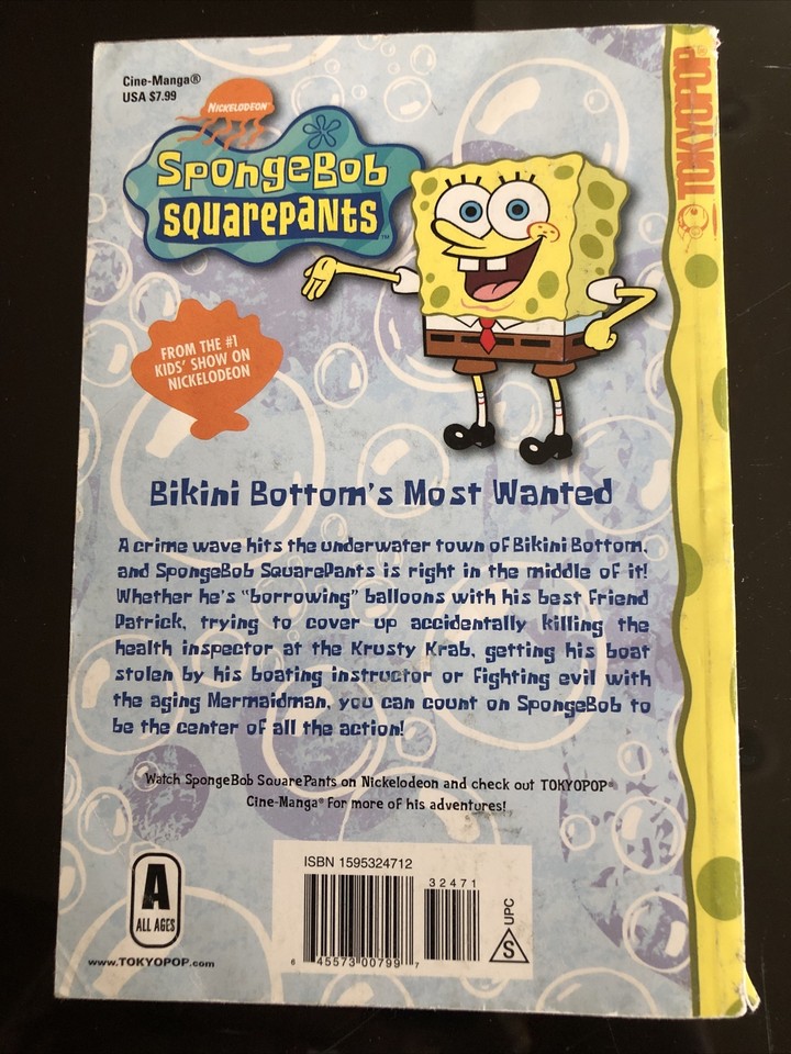 SpongeBob SquarePants Bikini Bottom's Most Wanted CineManga Book