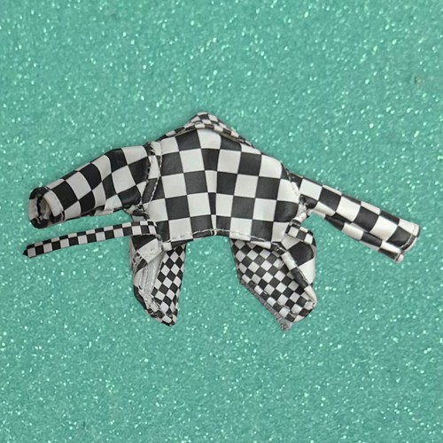 MGA Neonlicious LOL OMG Doll Checkered Black & White Faux Leather Jacket Coat - Bild 4 von 4