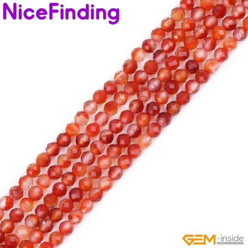2mm 3mm Round Faceted Tiny Gemstone Spacer Loose Beads For Jewelry Making 15" - Picture 19 of 53