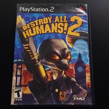 Destroy All Humans 2 - Playstation 2, CIB, Manual, Light Disc Scratches