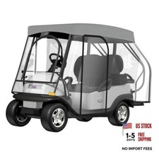 Golf Cart Enclosure - 2 2 Drivable Rain Cover for EZGO, Club Car - Durable