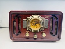 Vintage Bluetooth Radio Pyle PUNP34BT AM FM USB Retro Wood Speaker Classic Style