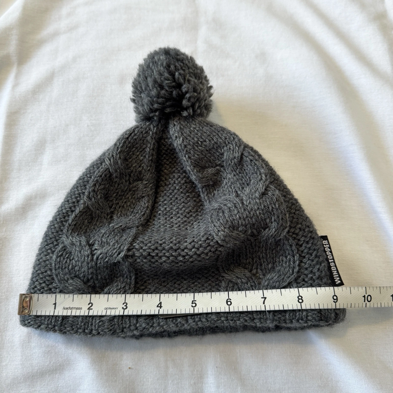 outdoor-research windstopper winter hat pom pom wool blend lined 