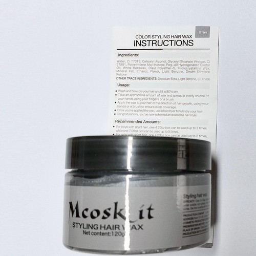 Hair-Color-Wax for Men & Wome (Grey) - Picture 7 of 7