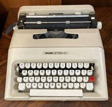 olivetti LETTERA 35 Vintage Typewriter with Case *See Full Description thumbnail