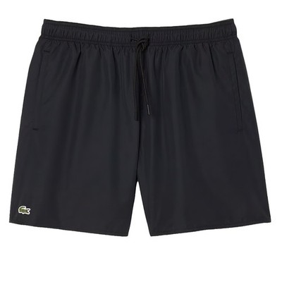 Lacoste Herren Badeshort schnelltrocknend mittlere Länge Crocodile Logo Croc