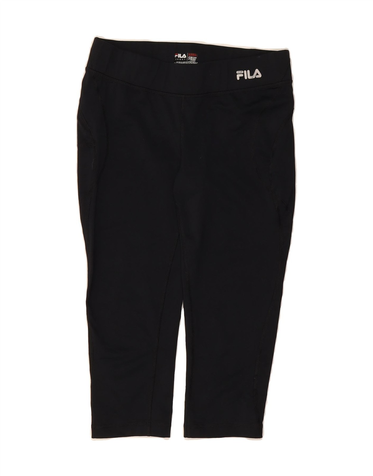 FILA Leggings Donna Capri UK 10 Small Nero Poliestere BM04