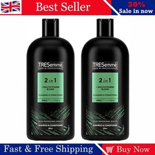 2 Pack TRESemmé Replenish & Cleanse 2 in 1 Shampoo & Conditioner 900ML All hair 4.59 per litre