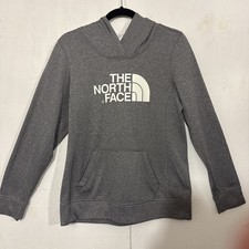 The North Face Woman's Size Medium Hoodie Sweatshirt Dark Heather Gray Pocket