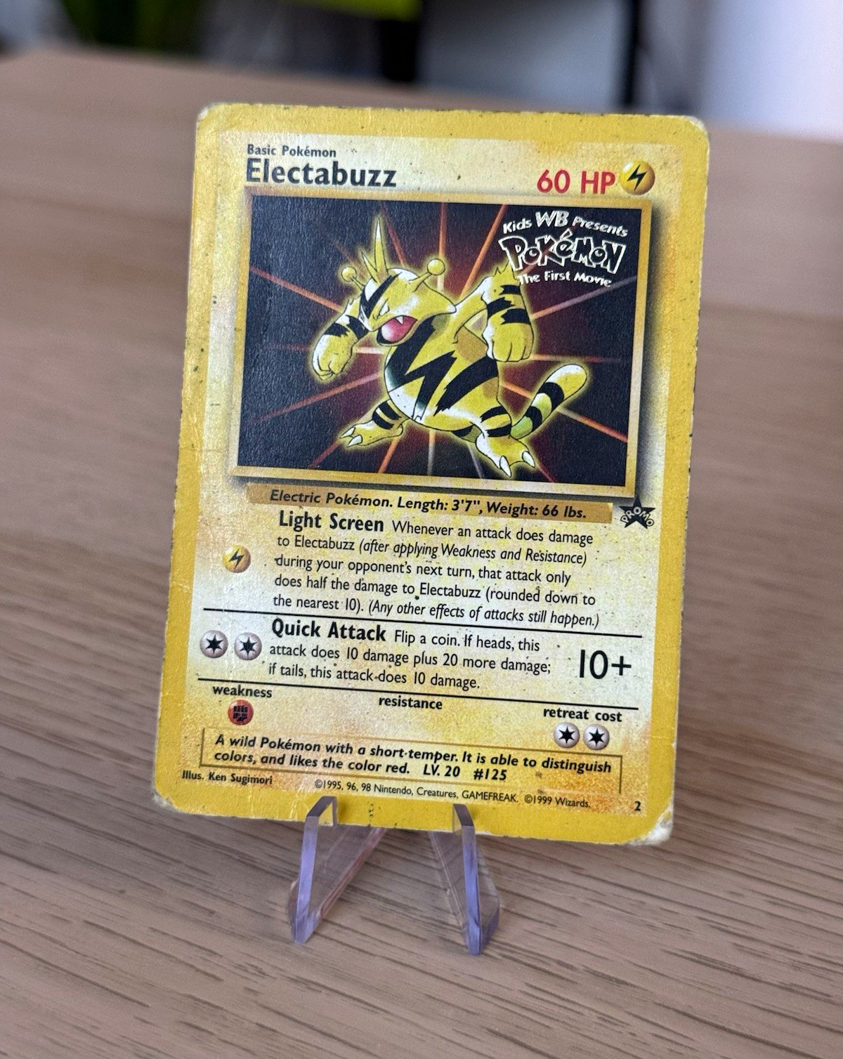 Pokemon - Electabuzz 02/53 - WOTC First Movie Promo - Black Star Promo - HP