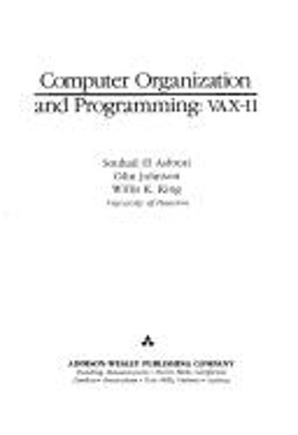 #ad Computer Organization and Programming : Vax II Hardcover $31.46