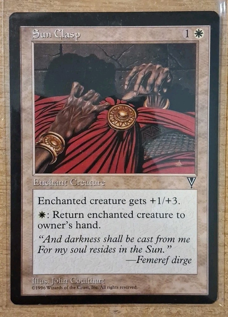 1997 MAGIC THE GATHERING VISIONS SUN CLASP TD25 