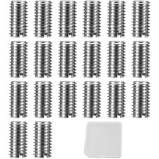 20 PCS Threaded Inserts for Wood Kit - M8 to M6 Thread Reducer Male Female 