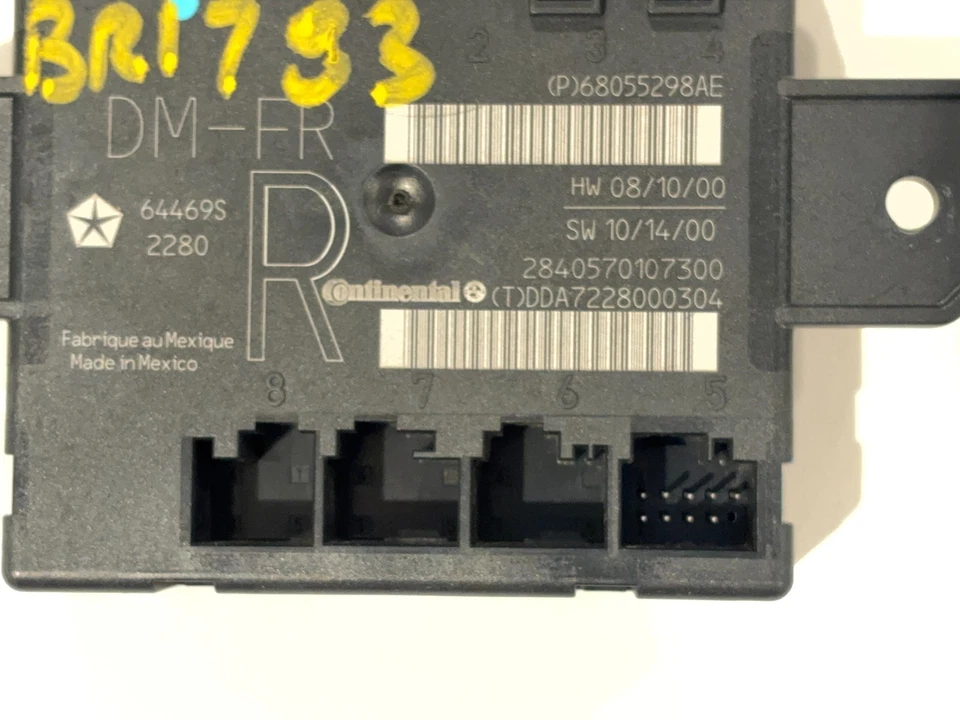 Módulo de puerta lateral para pasajero, Ram 1500 2500 3500 2010-2012, derecha 68055298ae Foto 3 de 4