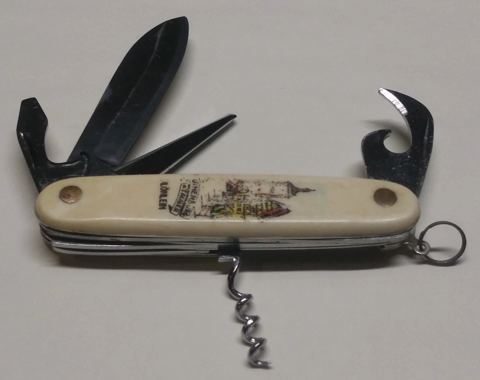 Rare Vintage FES Ferdinand Everts Sohn German Rothenburg Multi-Tool Pocket Knife - Image 2 of 4