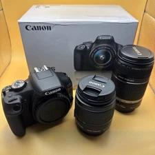 Canon EOS Rebel T7 EF-S 18-55 IS II Kit Plus Canon EF-S 55-250mm