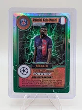 2023-2024 Topps Merlin Randal Kolo Muani Merlin's Gamers Green Lightening PSG