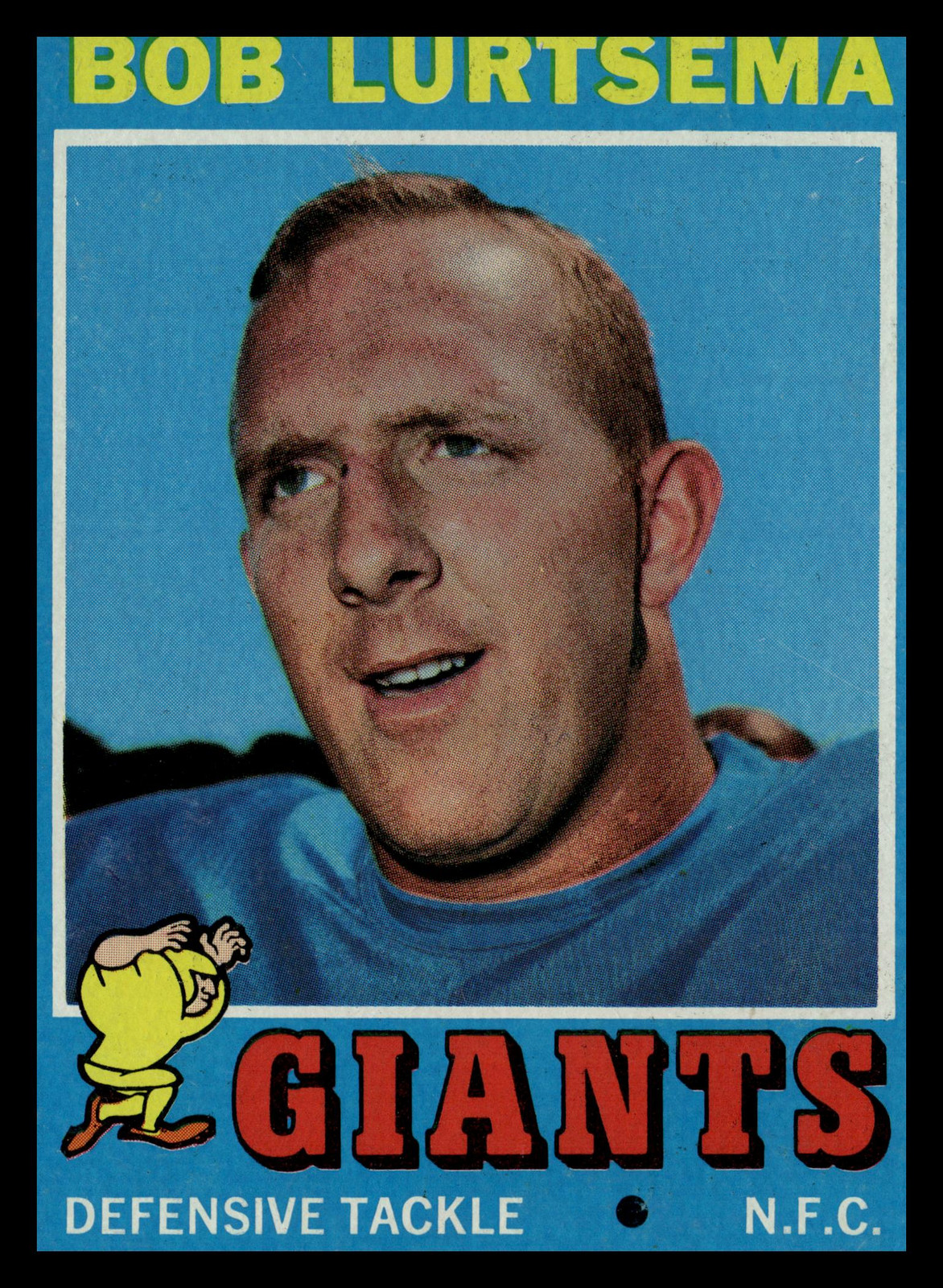 1971 Topps #241 Bob Lurtsema DE Giants
