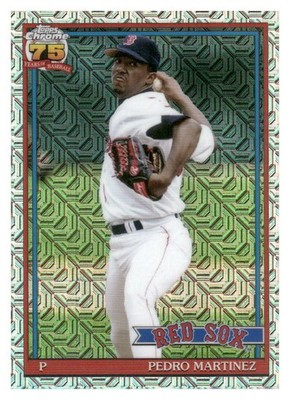 Topps 2026 Series 1 Chrome Silver Pack Pedro Martinez Red Sox Mojo #91C-41