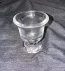 Vintage Steuben Twist Stem Clear Crystal Glass Toothpick Urn Holder Chip