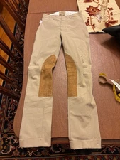 The Tailored Sportsman English Riding Pants Jodphurs Youth 10 Tan Beige