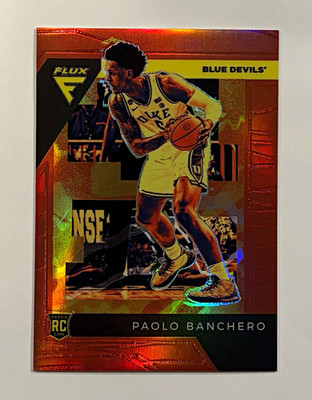 Panini 2022 Chronicles Flux Draft Picks Paolo Banchero Rookie #3 Duke /149