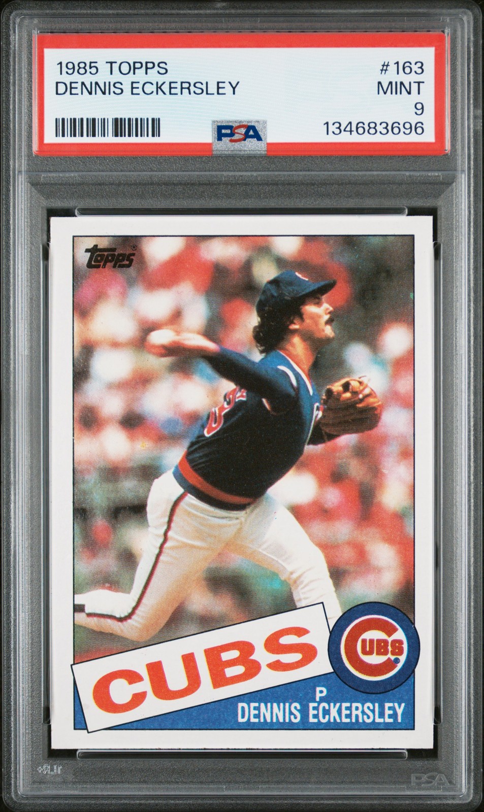 1985 Topps #163 Dennis Eckersley PSA 9