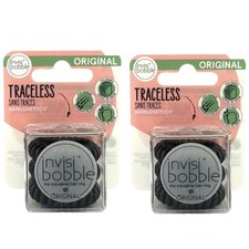 Invisibobble Original Traceless Hair Ring, True Black - 3 Count/2 Pack