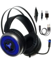 REAL DEAL Gaming Headset 3.5mm w/Mic 3D Stereo Sound Headphone for PS4 PS5 XBOX