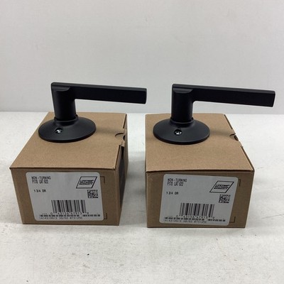 2x Schlage Allegion F170LAT622 Latitude Dummy Matte Black