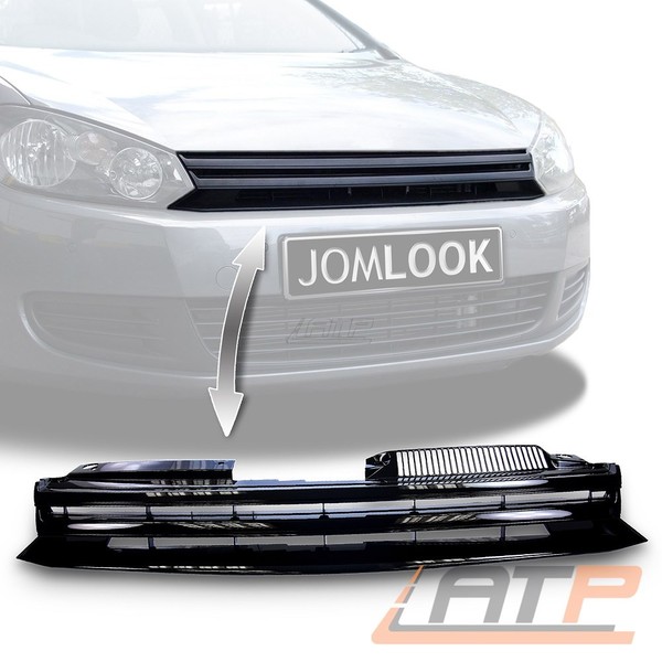 KÜHlergrill FÜR Vw Golf 6 Sportgrill Schwarz Ohne Emblem Grill Tuning 31656370-image