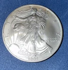 2005 1 Oz American Silver Eagle. Uncirculated .999 Fine Silver