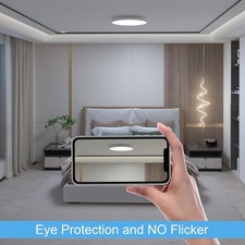 Bathroom Ceiling Light, 24W 2400LM Flush Ceiling Light, 200W Equivalent, 6500K