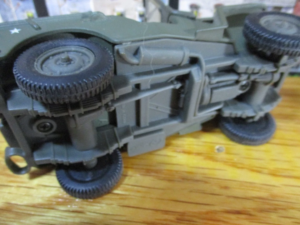 VINTAGE GATE ARMY WW#2 WILLYS Die Cast Metal JEEP Scale 1/32~VG CONDITION - Image 4 of 4