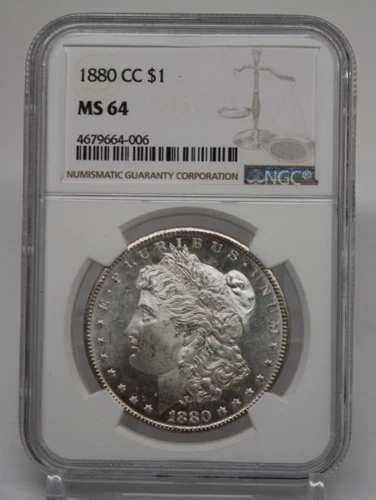NGC MS64 1880 CC $1 Morgan Silver Dollar  [115GRA]