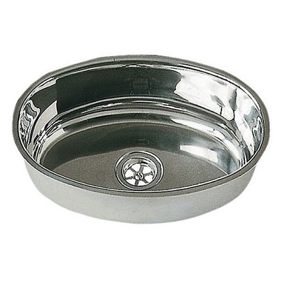 Osculati Edelstahl Spüle oval 265 x 390 mm