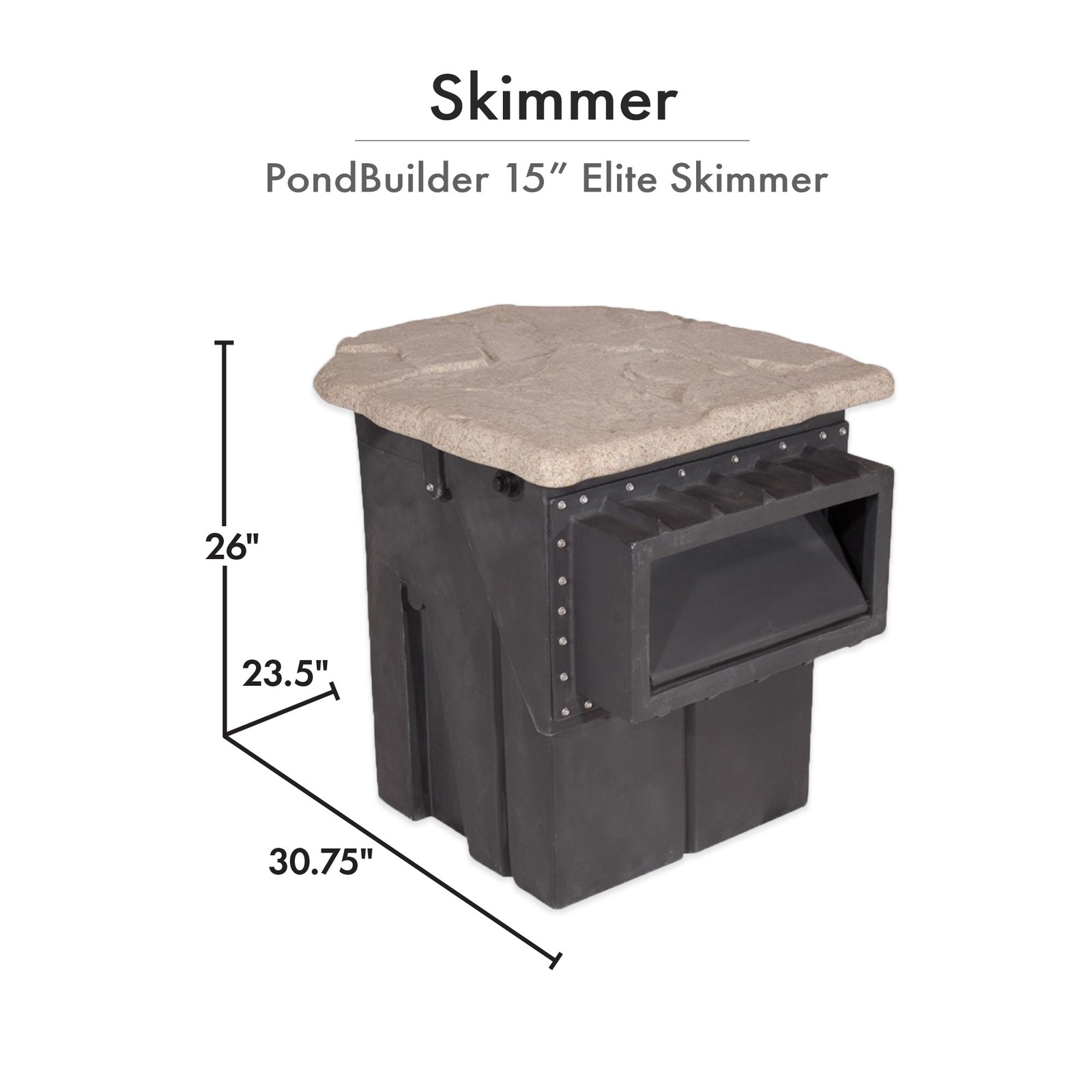 HALF OFF PONDS PondBuilder 10,000 GPH Pump Pond Kit 50' x 80' EPDM Pond Liner