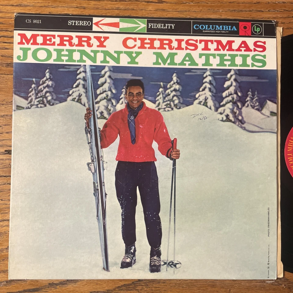 Johnny Mathis Merry Christmas LP Columbia Holiday Classic Stereo M-!!!! - Image 2 of 4