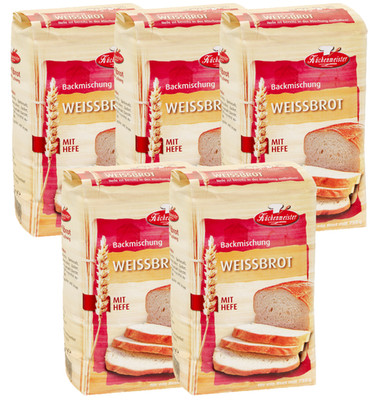 BIELMEIER Brotbackmischung Weissbrot 5 Stück á 500 g Küchenmeister